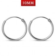 10mm Wide - 1.2mm Thick Hoop Earrings, eh100